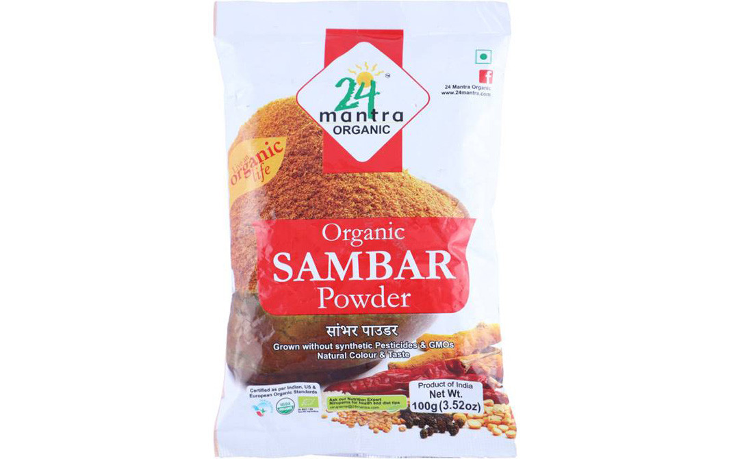 24 Mantra Organic Sambar Powder   Pack  100 grams